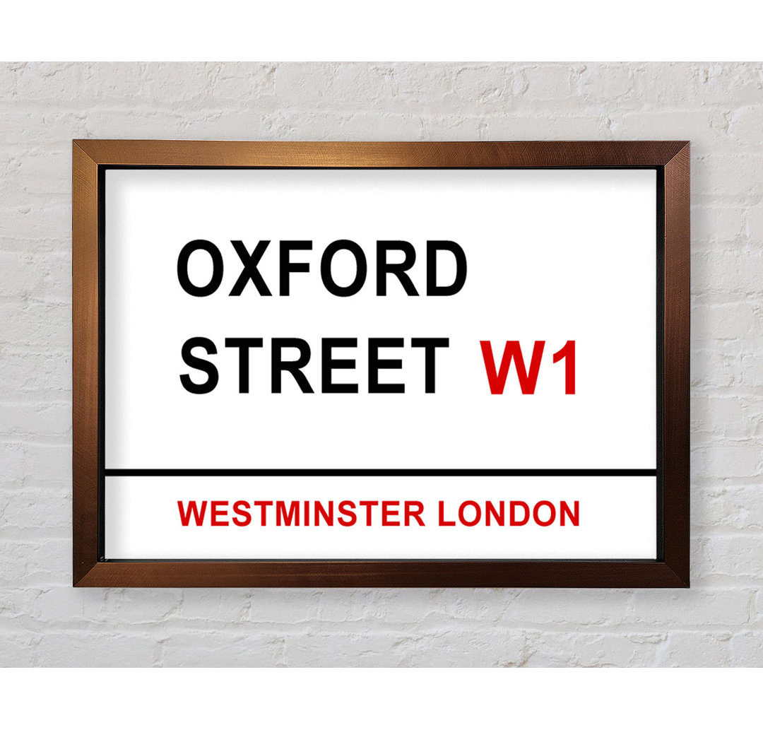 Oxford Street Signs - Drucken