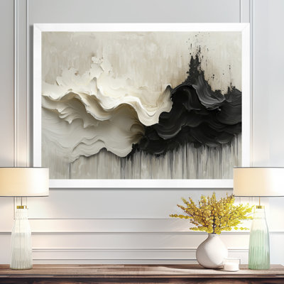 Daventry, noir, blanc, non lié, Horizons, goutte à goutte, peinture I