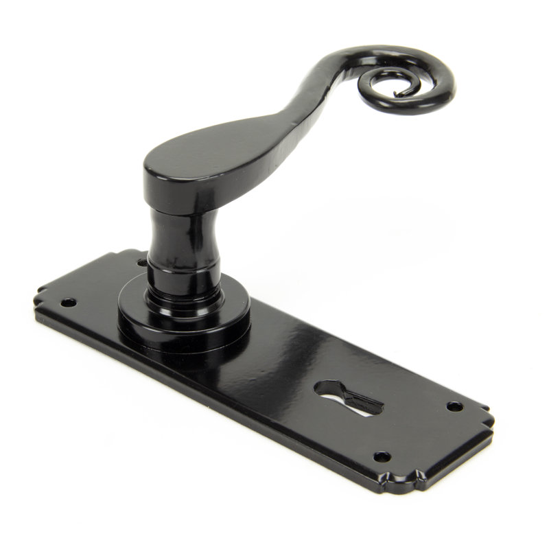 Monkeytail Lock Door Handle, Black