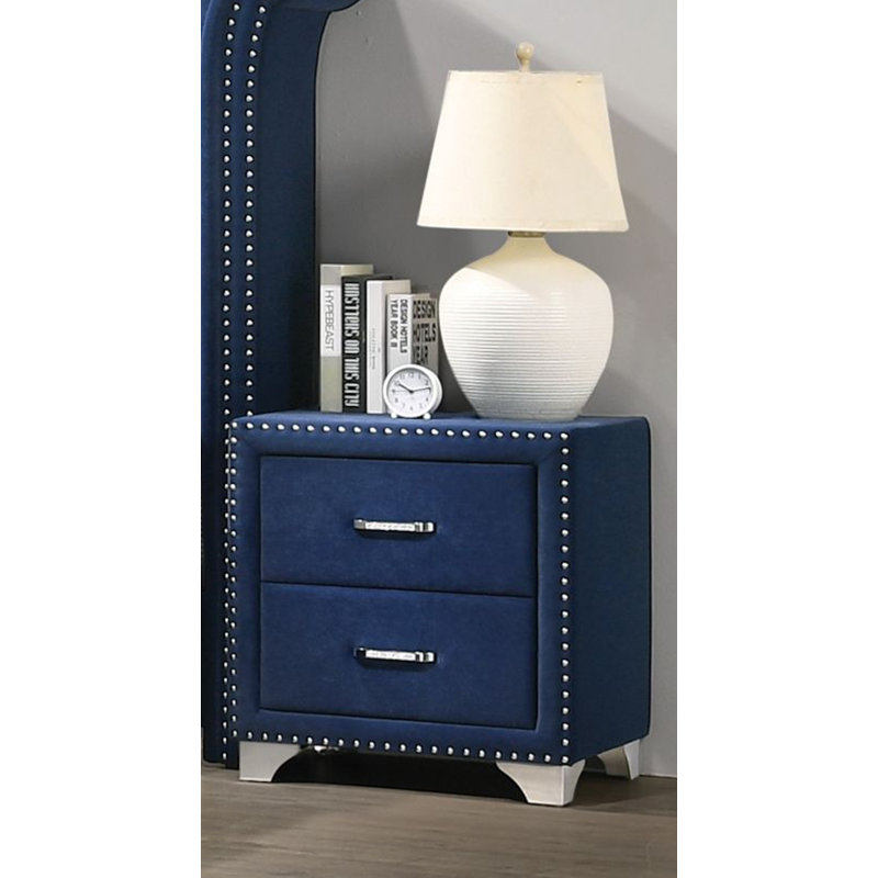 Finchley 24'' W Nightstand, Pacific Blue