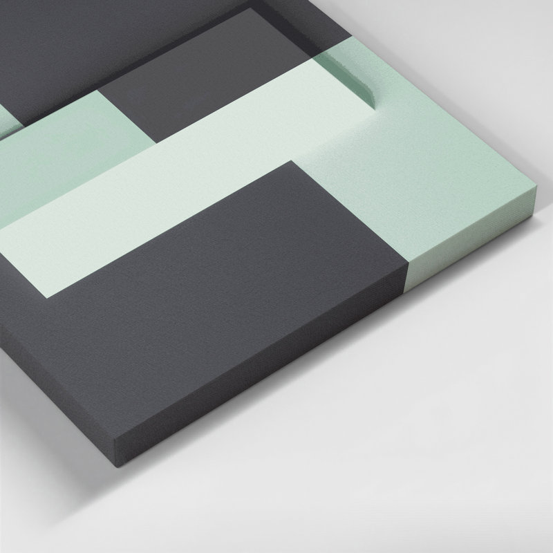Art mural sur toile gris minimalisme, H 20 po x l 30 po