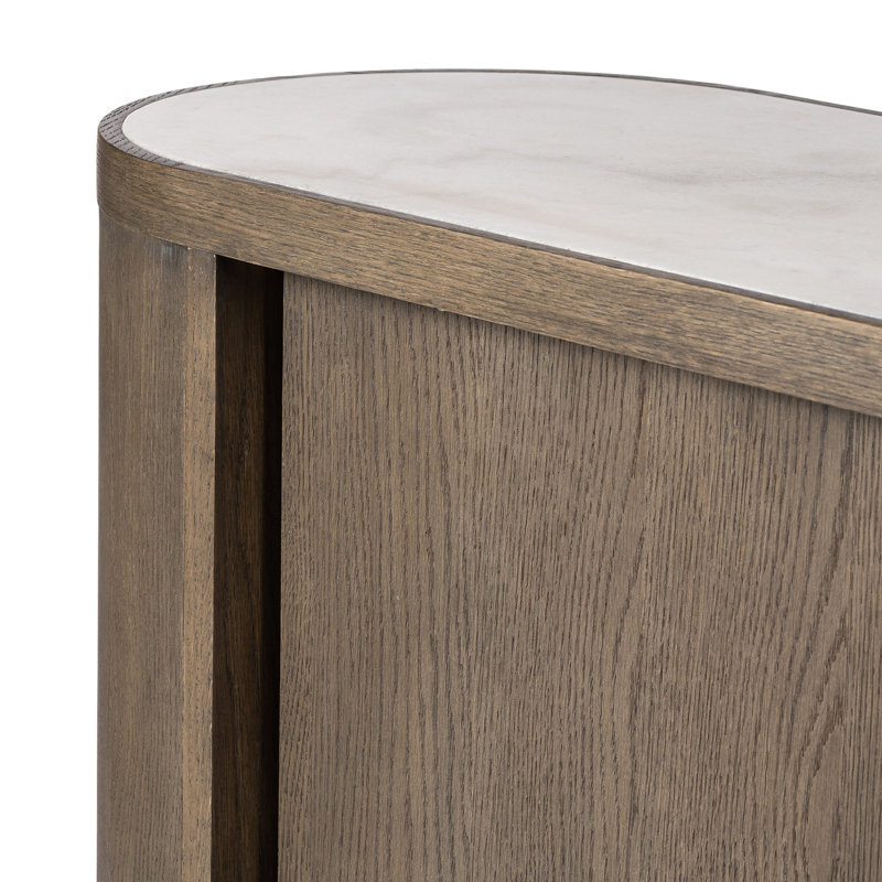 Galini 80'' W Solid Wood Sideboard