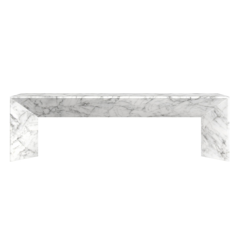 Mixt Bench, White Marble