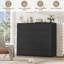 Ensemble de chambre à coucher 3 pièces avec lit de rangement et 2 commodes à 5 tiroirs-131236794-131236795