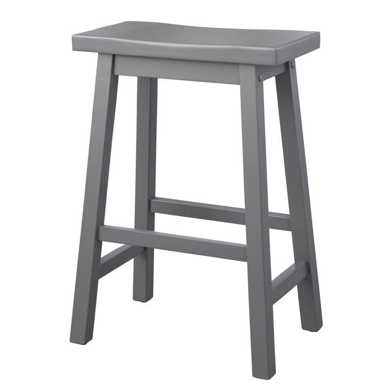 Kirkwood Solid Wood Counter Stool, Counter Stool (24" Seat Height), Charcoal