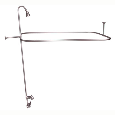 2 Handle Bathroom Clawfoot Tub Faucet with Diverter