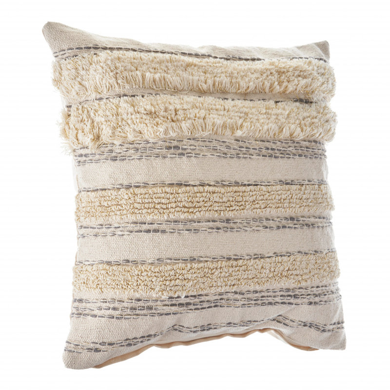 Over-Tufted Luxury Cotton Throw Pillow Cover, Pillow Cover Only - No  Insert