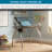 Futura Deluxe Drafting Table With Light Pad Support Bars & Drafting Height Leg Extensions, Silver / Blue Glass