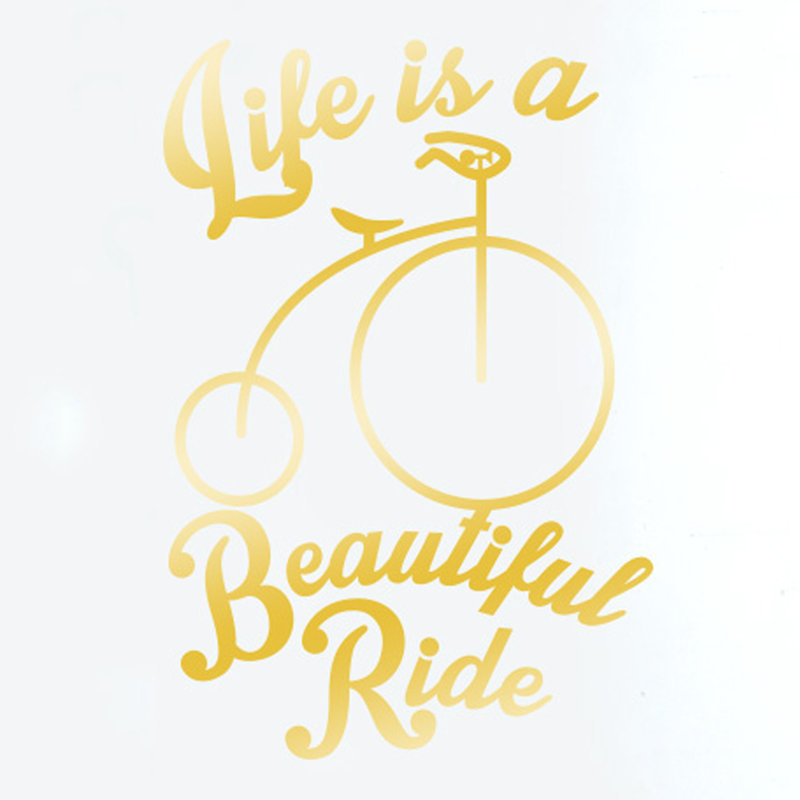 Wall Decal, Shiny Gold, Medium