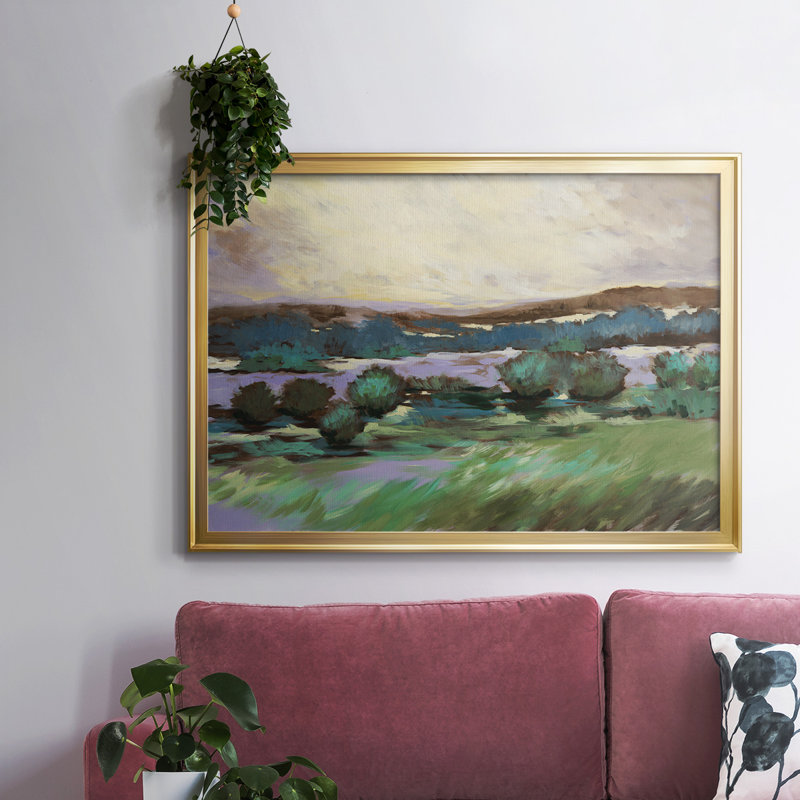 Sunny Desert Floor, reproduction d'art sur toile, H 14 po x l 20 po x P 1,5 po, Or