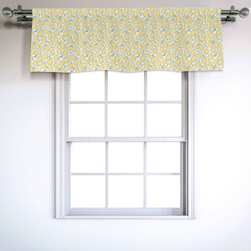 Sateen Ruffled Window Valance