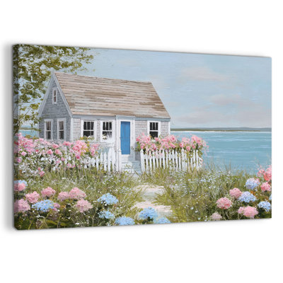  Coastal Wall Art, Beach Pictures Landscape Wall Art, Ocean Wall Art for Living Room, Beach Canvas Wall Art Coastal Artwork for Walls, Beach Scene Wall Art Decoration Ready To Hang 20" × 30"