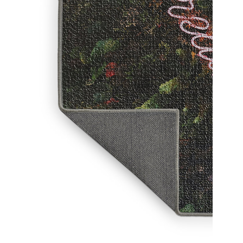 Tapis vert Meditation and Calming Moments 91, Rectangle 5 pi x 7 pi