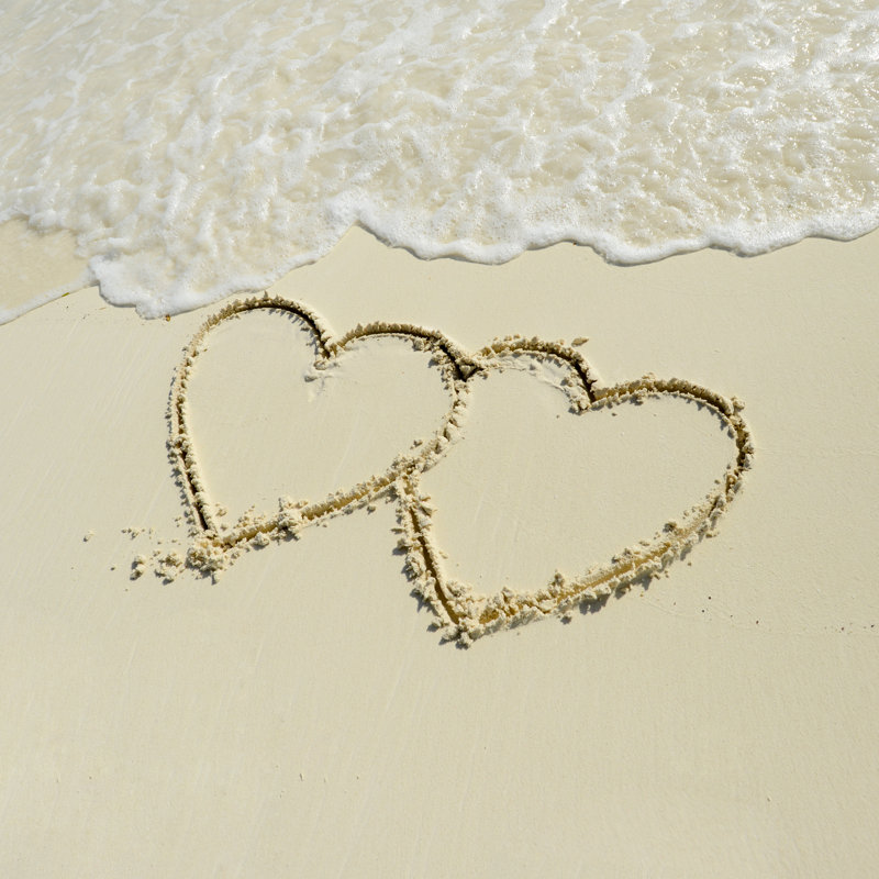 «Love on Beach» par Photlotk, H 20 po x l 20 po
