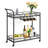 34.3'' W Bar Cart Kitchen Serving Cart With Multi-Level Storage Drinks Trolley, Home Bar Serving Cart, Wine Cart-956133338