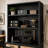 Aaliyah 83'' H Industrial Pine Wood And Iron Storage Cabinet With Open Hutch, Pegboard Back Panel, 2 Drawers And 2 Doors
