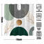 Rideau de douche Bronty avec crochets inclus