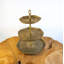 Yosemite Handcrafted Antique Brass 3-tier Serving Stand