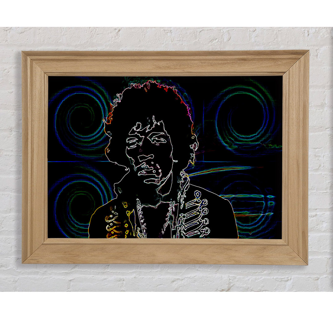 Jimi Hendrix Psychedelic - Druck