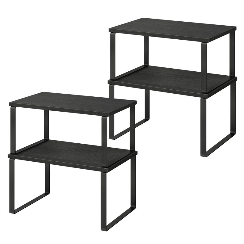 Cabinet Organizer Shelf, 12" W, Ink Black/Ebony Black