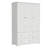 70.80" Modern Country 3 Door Armoire Wardrobe  With 2 Drawers, Hanging Rod , 2 Adjustable Shelves And 1 Metal Trouser Rack For Bedroom-400536274