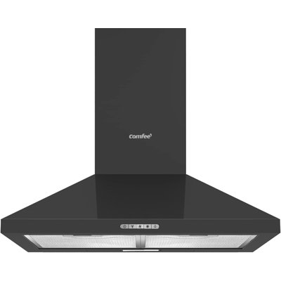 60cm 3-Speed Stainless Steel Wall Mounted Chimney Range Hood With LED Light