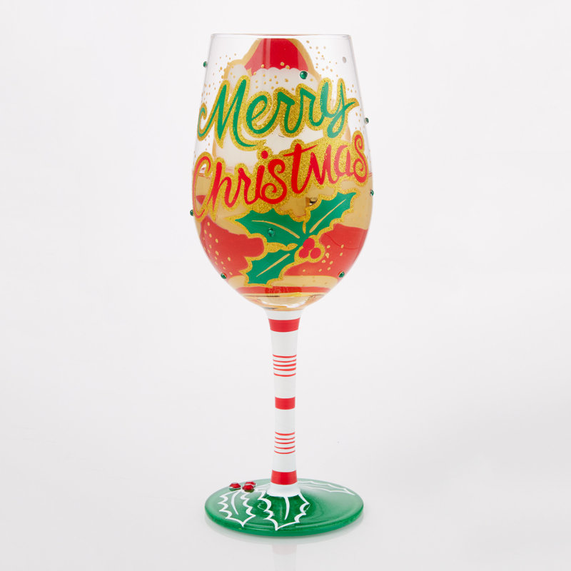 Verre à vin Lolita Here Comes Santa Claus