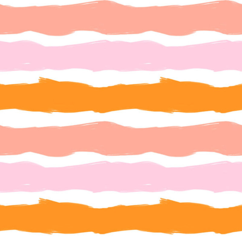 Las Rayas Coral 10' L x 24" W Peel and Stick Wallpaper Roll, Faux Grasscloth, Non-pasted