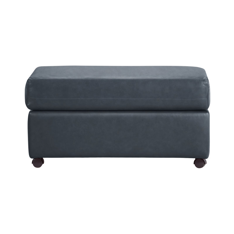  Ilmo 18600 Ottoman Leather with Casters, Bently Royal