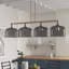 Luminaire suspendu linéaire à 4 lumières pour îlot de cuisine Barahona-1183702154-1183702155-1183702159