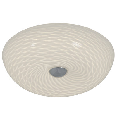 Plafonnier encastré unique à 2 lumières Swirled