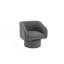 Fauteuil d'appoint pivotant classique, fauteuil confortable-10136891