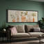 Composition florale minimaliste et neutre en vase - Grande toile encadrée, impression d'art mural pour chambre principale-135262765-135262763