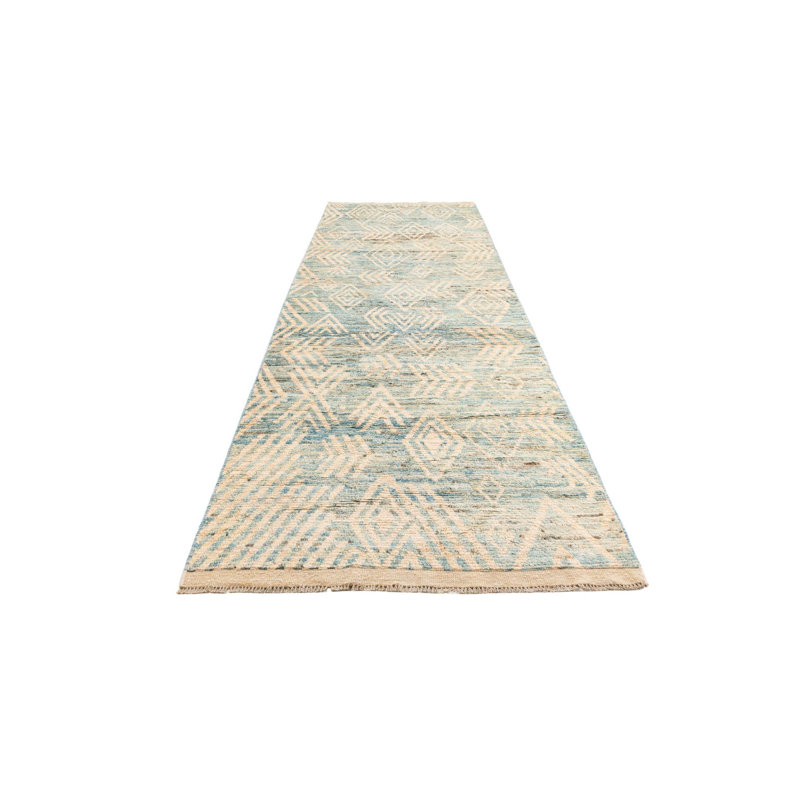 Tapis de couloir bleu clair Kalmanovitz