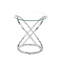 Rhiannon Glass Top Abstract End Table-29108819