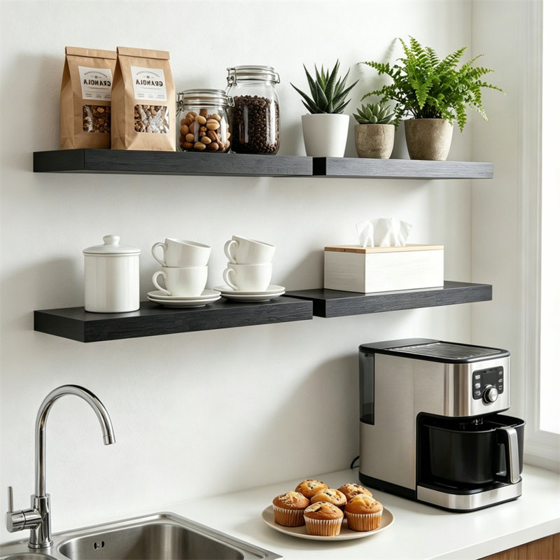 4Pcs Floating Shelves