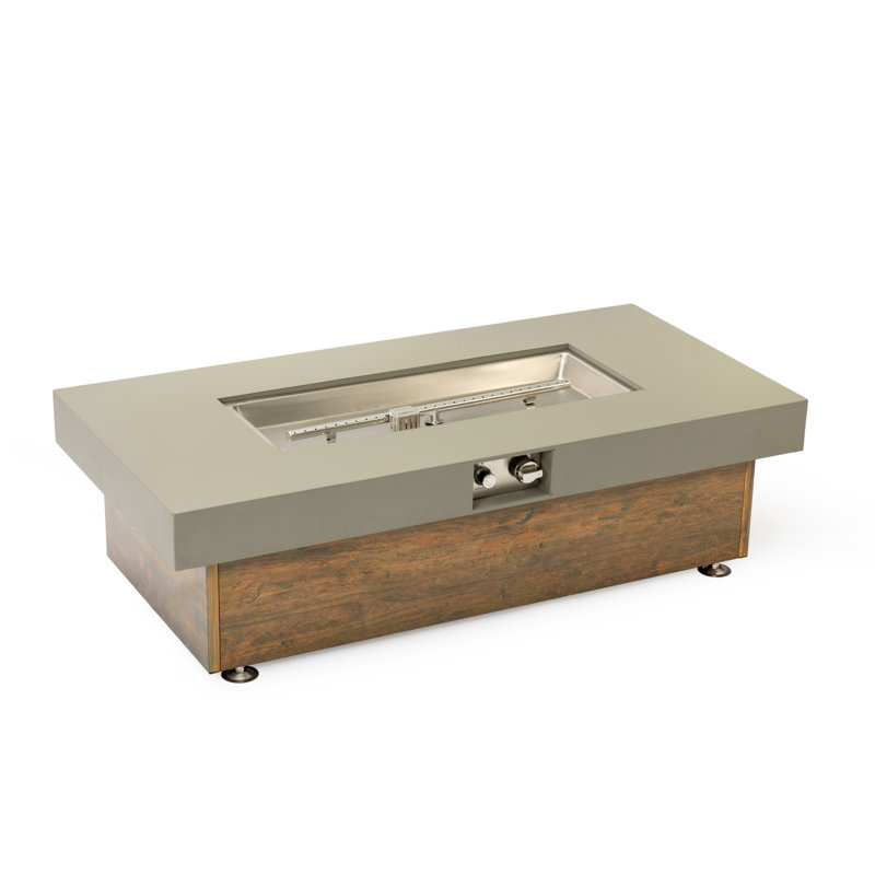 48_Inch Iron Fire Pit Table With Wood Grain
