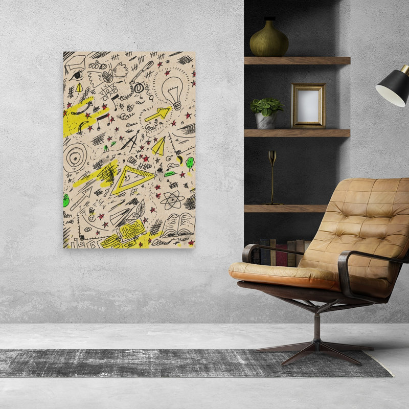 Impression créative «Doodles» ludique, H 48 po x l 32 po