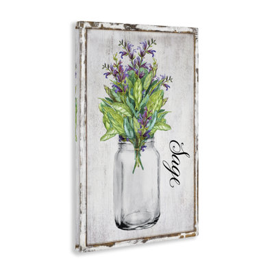 Rustic Garden Sage Canvas Wall Art by Creatif Belle bp-591_CN