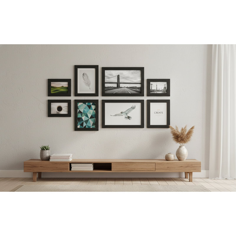 Picture Frame - Set of 7, Black
