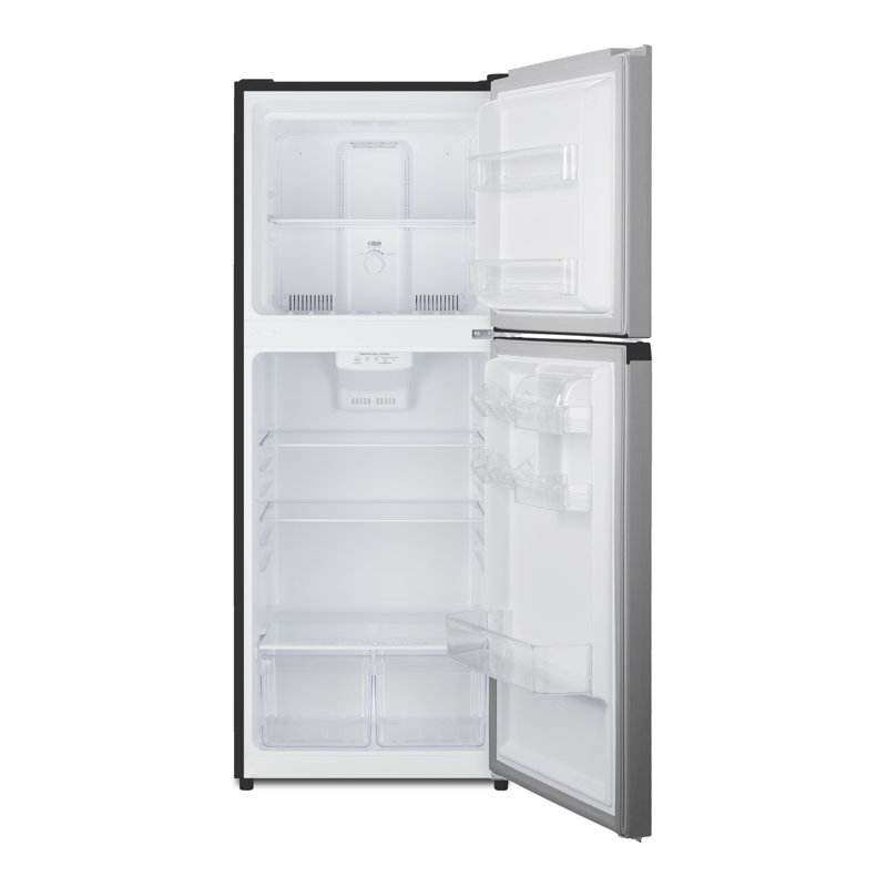 Summit Appliance 24" 10.1 Cubic Feet Energy Star Top Freezer Refrigerator with Water and Ice Dispenser, Black