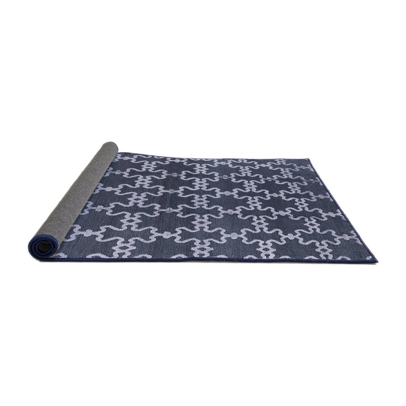 Tapis oriental bleu marine Leonard, Rond 4 pi