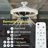 20-Inch 3-Speed White Ceiling Fan With Dimmable LED Light - Flush Mount For Low Ceilings