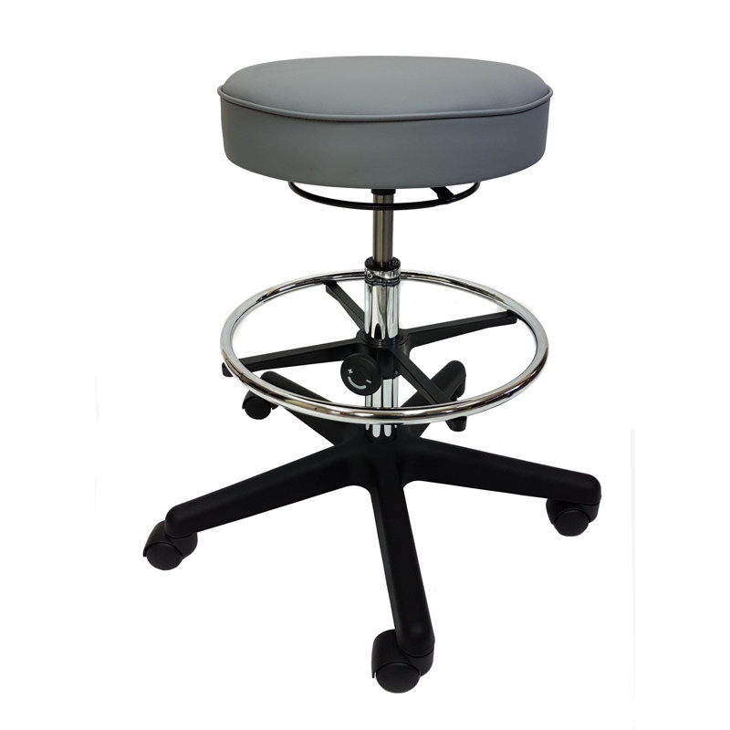 Tabouret de laboratoire Pellegrino, gris, 34"