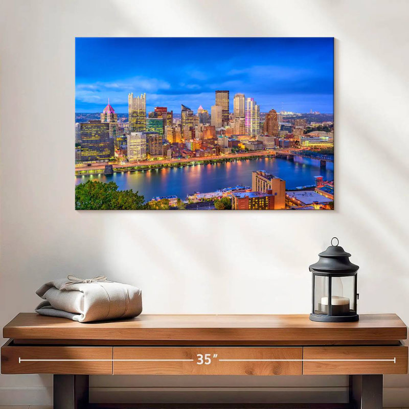 Sirci Pittsburgh Blue Hour, H 16 po x l 24 po