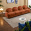 Canapés Cloud Comfort, canapé modulaire moderne 4 places Teddy pour la maison