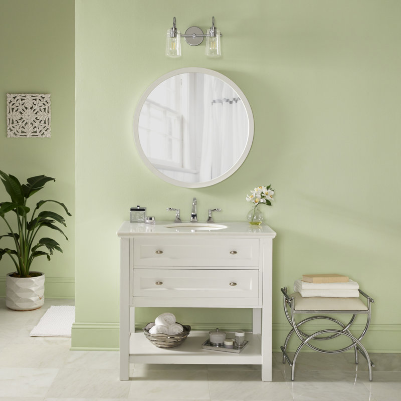 Éclairage pour meuble-lavabo à 2 lumières à intensité variable Arianna, Nickel brossé