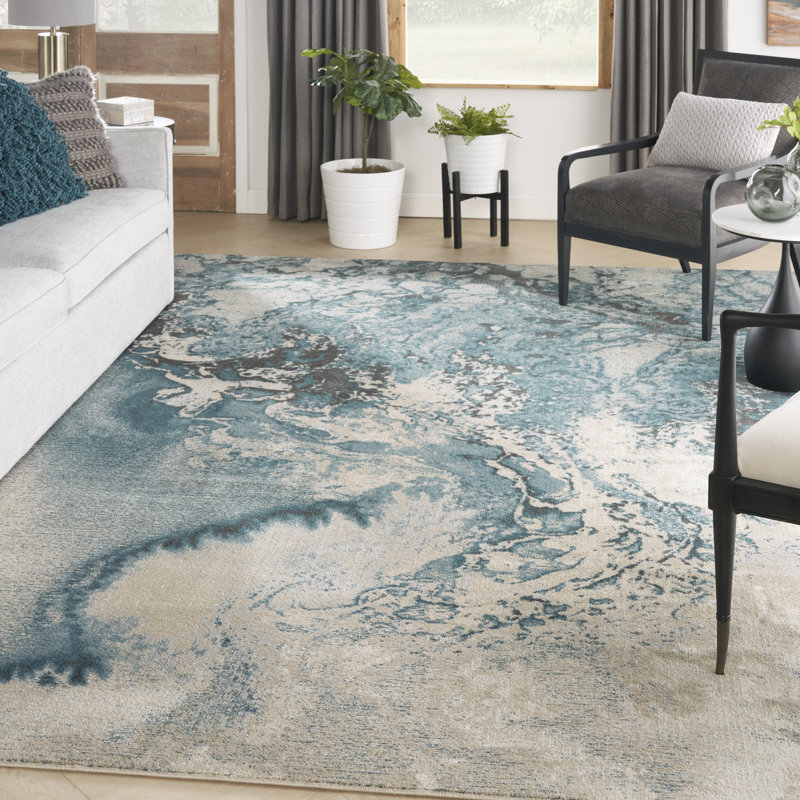 Abstract Indoor Rug, Rectangle 10' x 14'