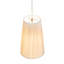 15" Wide Channell Tapered & Pleated Pendant