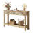 47.2" Console Table With 3 Rattan Drawers-1084763195